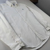 Carhartt WIP White and Green Corduroy Button Down Shirt S - Threads Uncovered