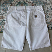Carhartt WIP White Chalk Pant Shorts 38W - Threads Uncovered