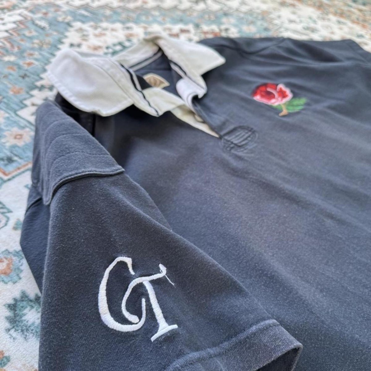 Cotton Traders England Rugby Polo Shirt XL - Threads Uncovered