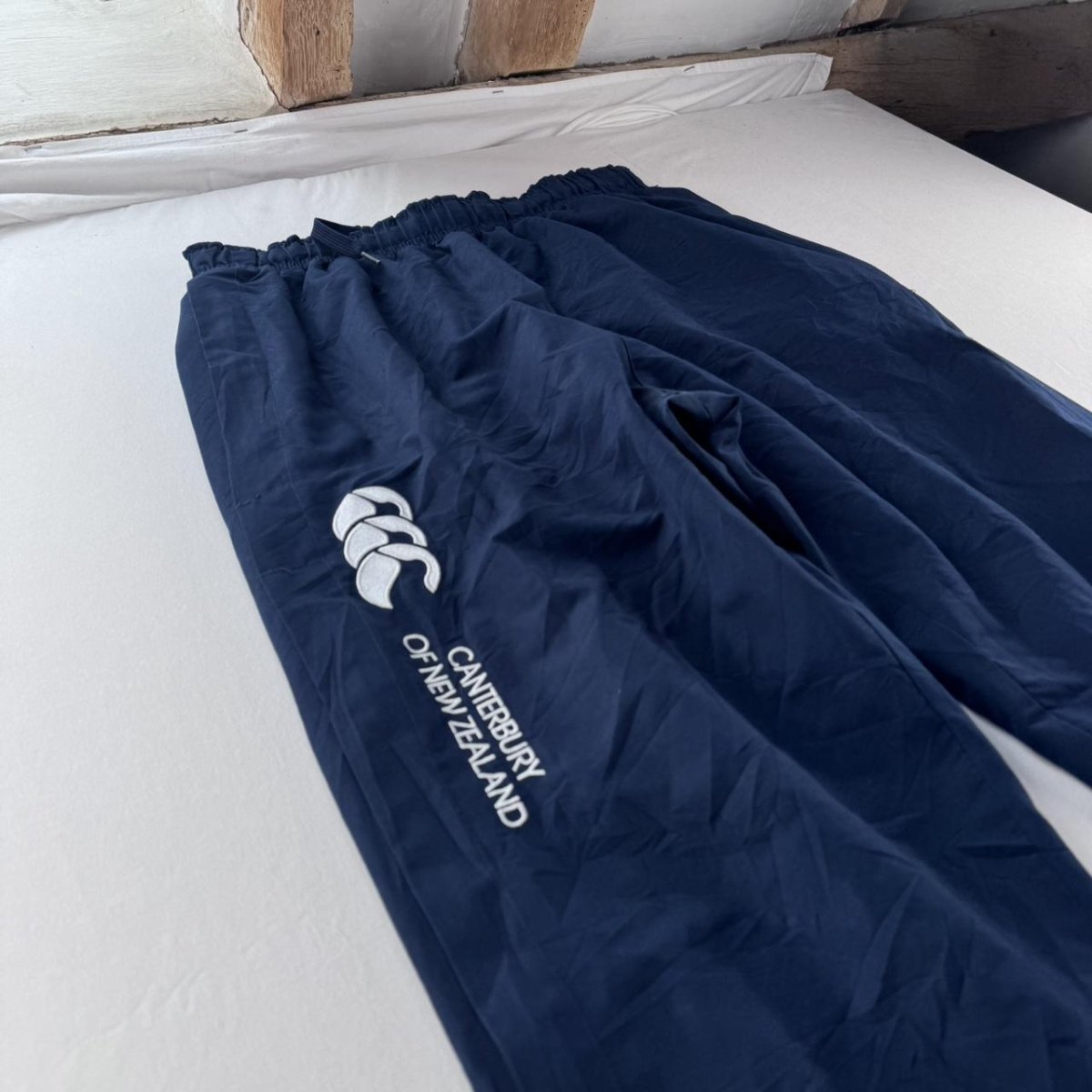 Cuffed Canterbury Joggers Navy Small - Threads Uncovered