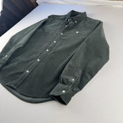 Dark Green Carhartt WIP Long Sleeve Madison Corduroy Button Down Shirt XS - Threads Uncovered