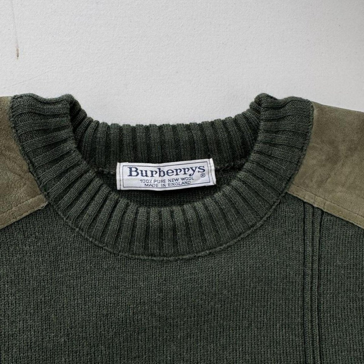Early 1990s Burberrys Made In England Woolen Jumper S - Threads Uncovered