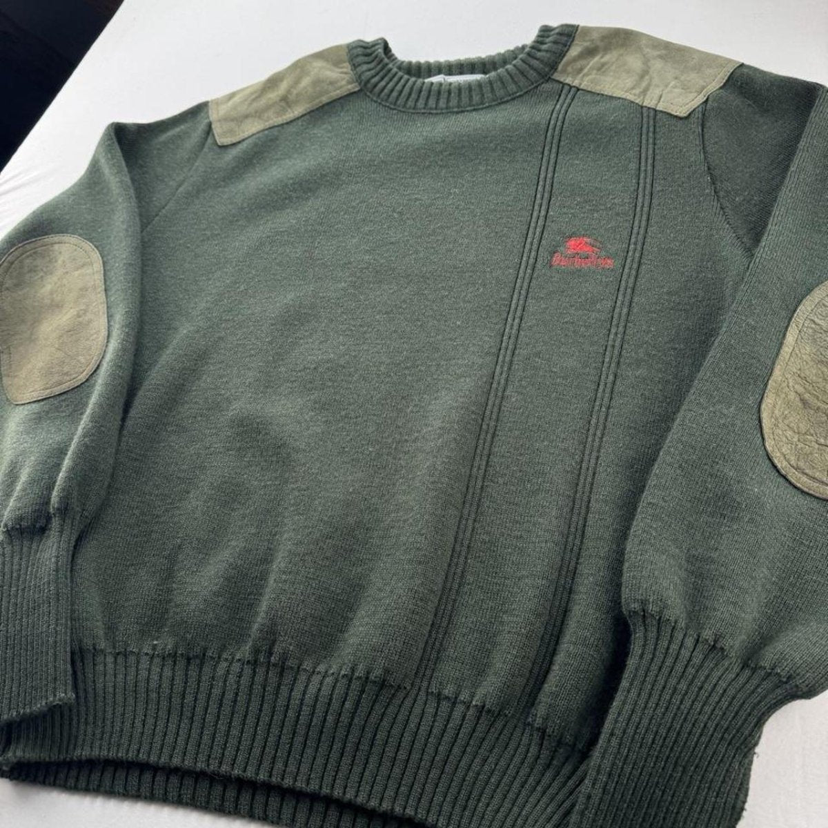 Early 1990s Burberrys Made In England Woolen Jumper S - Threads Uncovered