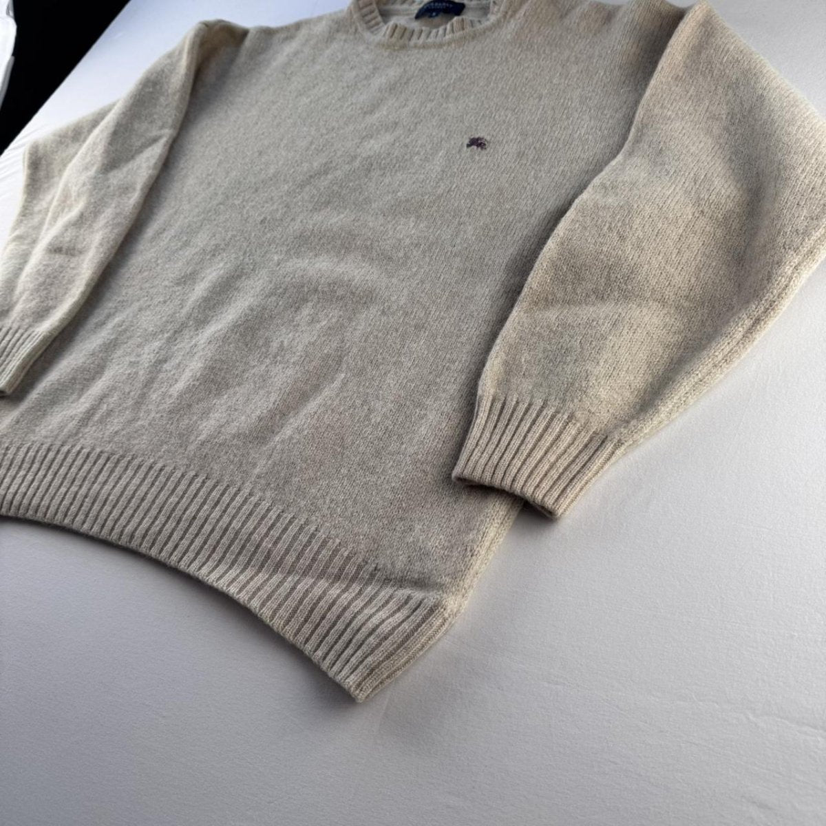 Early 2000s Burberry Chunky Knitted Jumper S - Threads Uncovered