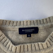 Early 2000s Burberry Chunky Knitted Jumper S - Threads Uncovered