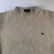 Early 2000s Burberry Chunky Knitted Jumper S - Threads Uncovered