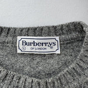Early 2000s Burberry Womens Woolen Knitted Jumper 14-16 - Threads Uncovered