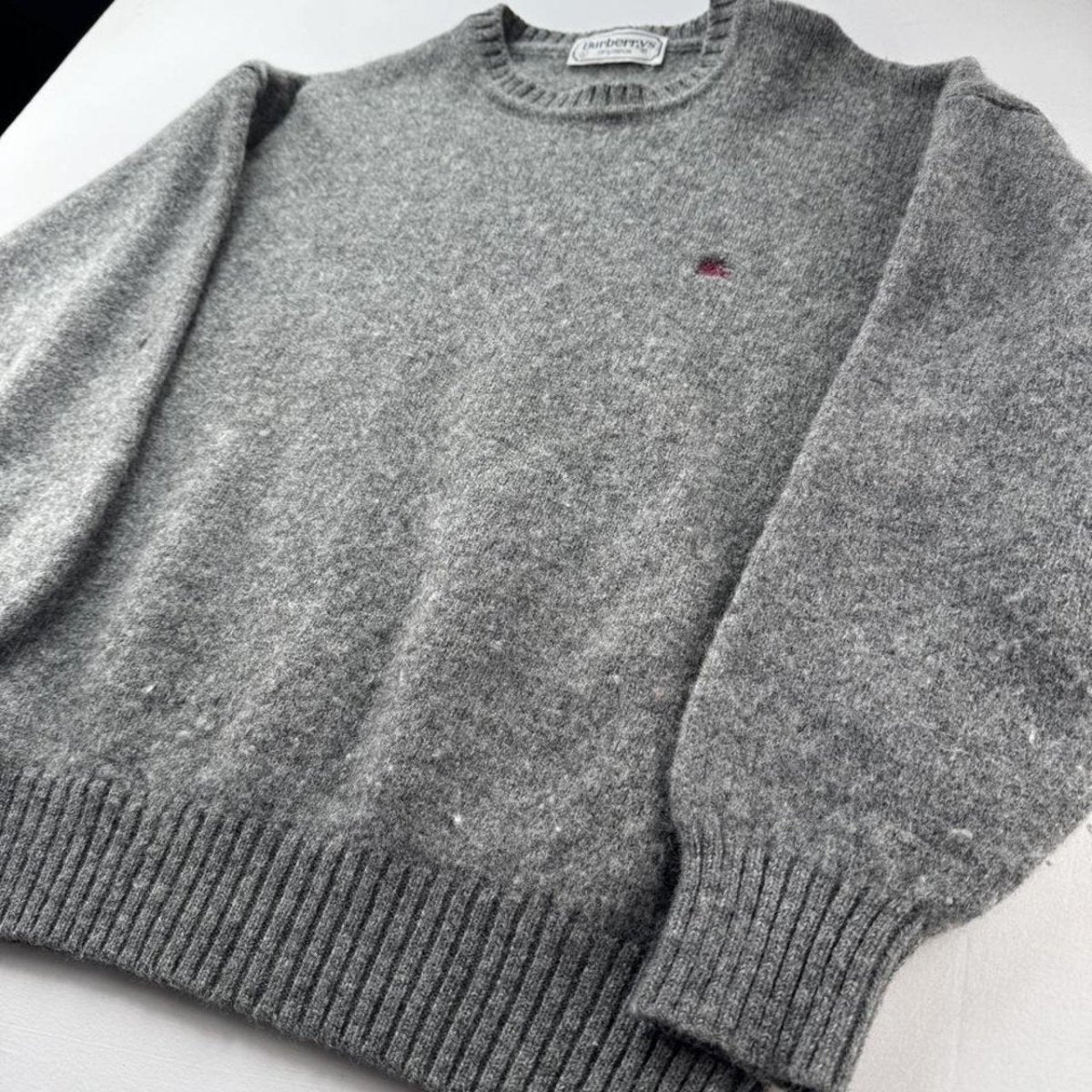 Early 2000s Burberry Womens Woolen Knitted Jumper 14-16 - Threads Uncovered