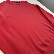 Early 2000s Cotton Burberry Embroidered Knitted Jumper M - Threads Uncovered
