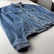 Early 2000s Levis Heavy Denim Bomber Jacket XL - Threads Uncovered