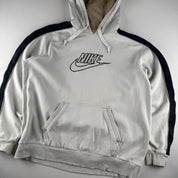 Early 2000s Nike Embroidered Spellout Oversized Hoodie L - Threads Uncovered