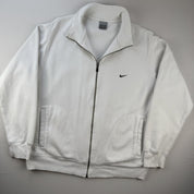 Early 2000s Nike Embroidered Swoosh Cotton Track Jacket XL - Threads Uncovered