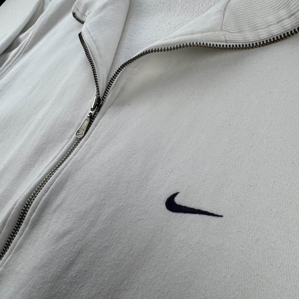 Early 2000s Nike Embroidered Swoosh Cotton Track Jacket XL - Threads Uncovered