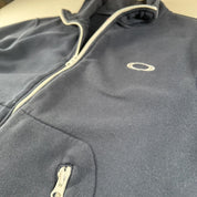 Early 2000s Oakley Embroidered Logo Full Zip Thick Sweatshirt Size Small - Threads Uncovered