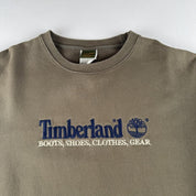 Early 2000s Timberland Embroidered Spellout Oversized Crewneck Jumper S - Threads Uncovered