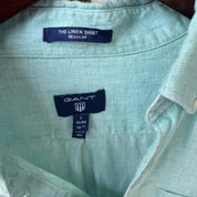 Gant Embroidered Pony Linen Shirt L - Threads Uncovered
