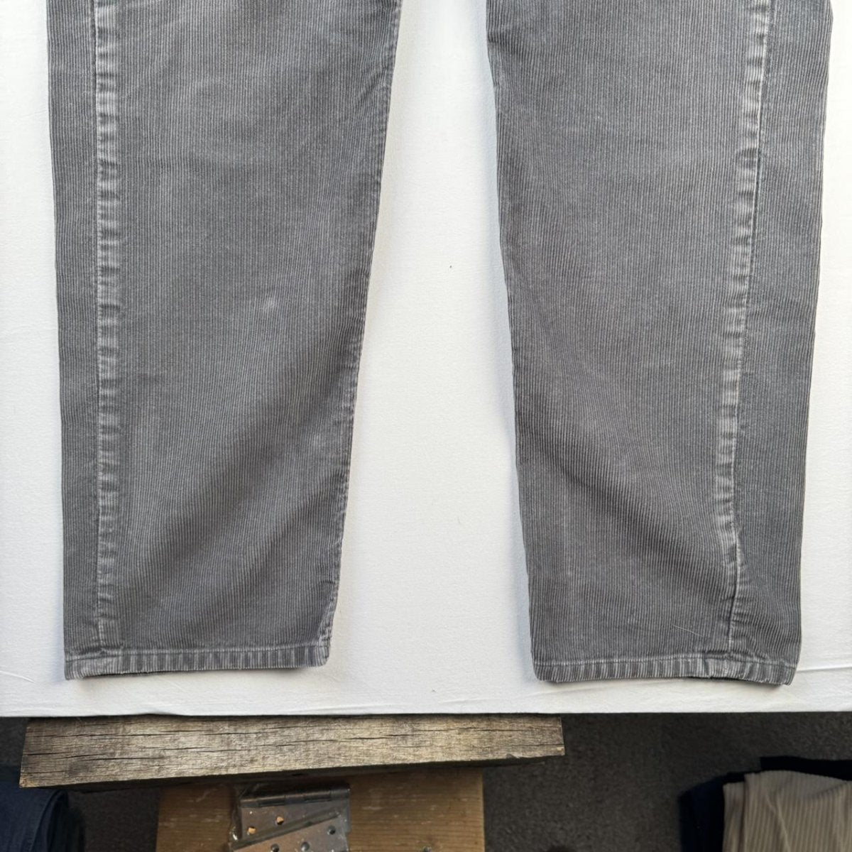 Grey Patagonia Corduroy Straight Leg Trousers 36W 32L - Threads Uncovered
