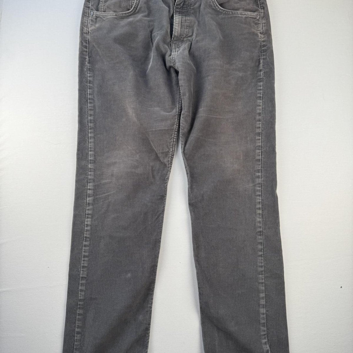Grey Patagonia Corduroy Straight Leg Trousers 36W 32L - Threads Uncovered
