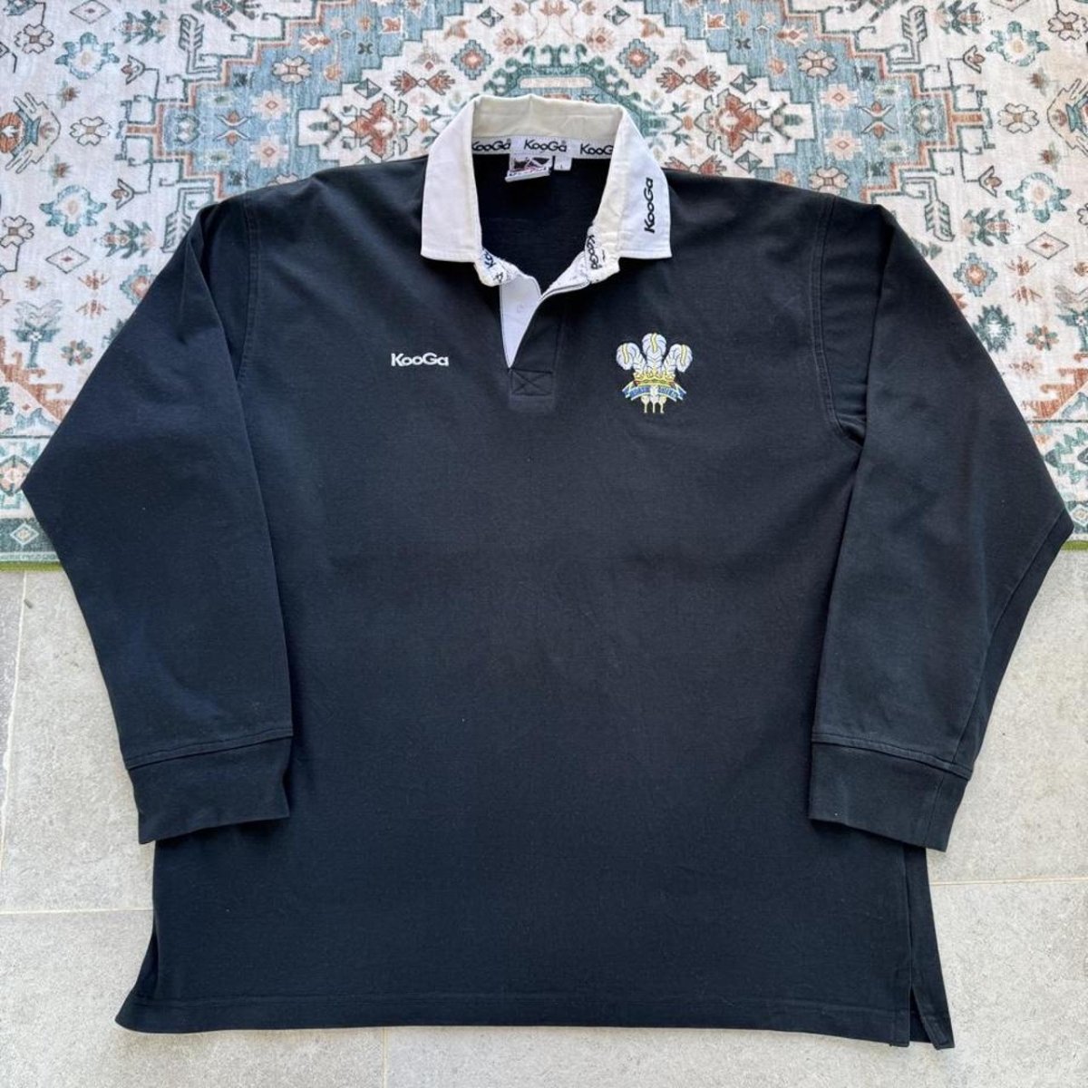 Kooga Prince of Wales Rugby Polo Shirt L - Threads Uncovered