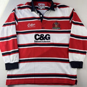 Late 1990s Cotton Traders Gloucester Rugby Polo Shirt L - Threads Uncovered