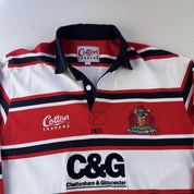 Late 1990s Cotton Traders Gloucester Rugby Polo Shirt L - Threads Uncovered