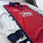 Late 1990s Gloucester Rugby Cotton Traders Rugby Polo Shirt XXL - Threads Uncovered