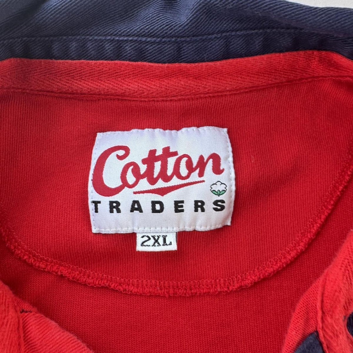 Late 1990s Gloucester Rugby Cotton Traders Rugby Polo Shirt XXL - Threads Uncovered