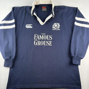 Late 1990s Scotland Rugby Canterbury Rugby Polo Shirt L - Threads Uncovered