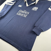 Late 1990s Scotland Rugby Canterbury Rugby Polo Shirt L - Threads Uncovered