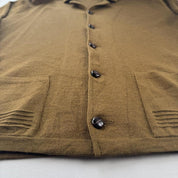 Late 1990s Yves Saint Laurent Embroidered Logo Thick Wool Blend Cardigan XL - Threads Uncovered