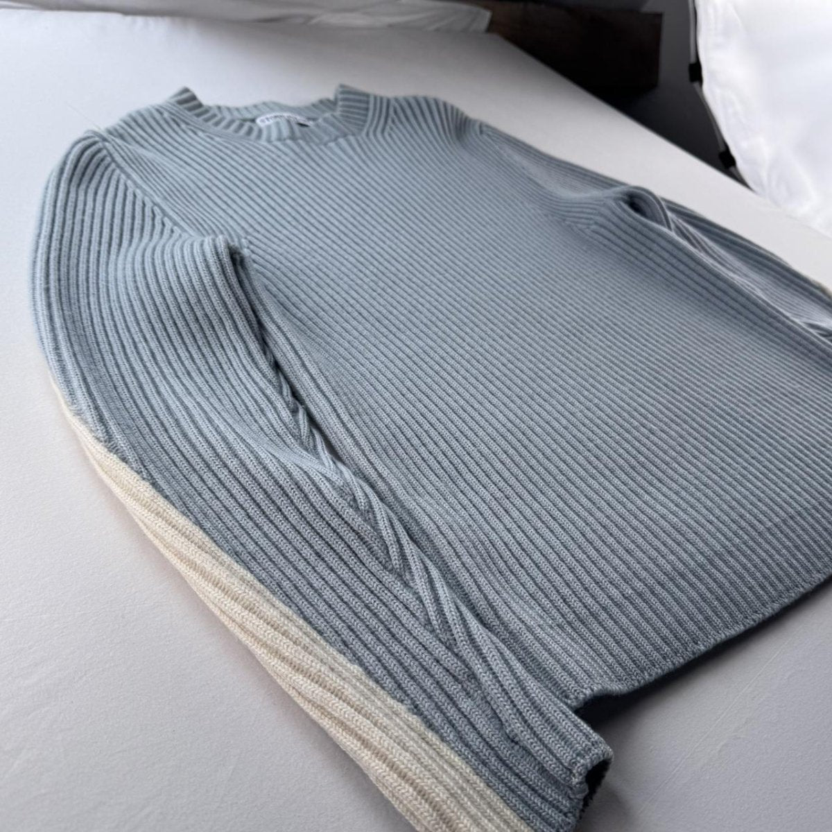 Mens Stone Island FW 2004 Thick Ribbed Woolen Knitten Sweatshirt S - Threads Uncovered