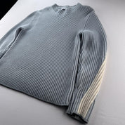 Mens Stone Island FW 2004 Thick Ribbed Woolen Knitten Sweatshirt S - Threads Uncovered