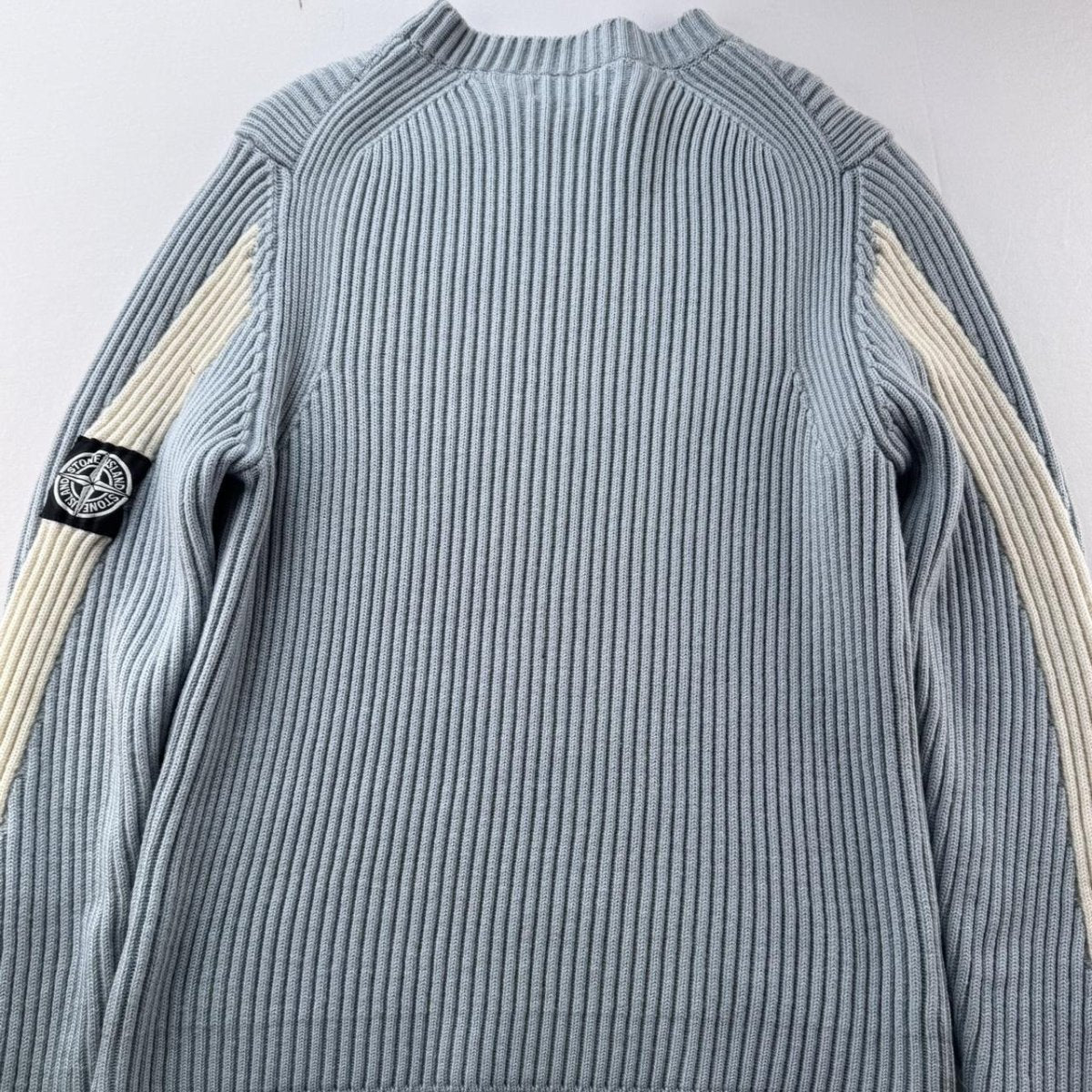 Mens Stone Island FW 2004 Thick Ribbed Woolen Knitten Sweatshirt S - Threads Uncovered