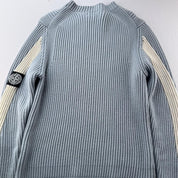 Mens Stone Island FW 2004 Thick Ribbed Woolen Knitten Sweatshirt S - Threads Uncovered