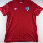 Mid 2010s Umbro England Cotton T Shirt L - Threads Uncovered