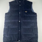 Modern Barbour Embroidered Corduory Baffle Gilet M - Threads Uncovered