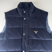 Modern Barbour Embroidered Corduory Baffle Gilet M - Threads Uncovered