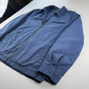 Modern Barbour Stunning Blue Cotton Shacket M - Threads Uncovered