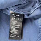 Modern Barbour Stunning Blue Cotton Shacket M - Threads Uncovered