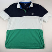 Nautica Short Sleeve Striped Rugby Polo XXL - Threads Uncovered