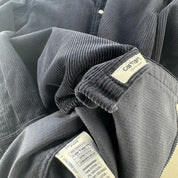 Navy Carhartt WIP Long Sleeve Madison Corduroy Button Down Shirt L - Threads Uncovered