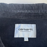 Navy Carhartt WIP Long Sleeve Madison Corduroy Button Down Shirt L - Threads Uncovered
