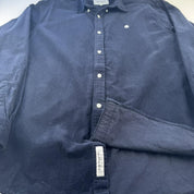Navy Carhartt WIP Long Sleeve Madison Corduroy Button Down Shirt XL - Threads Uncovered