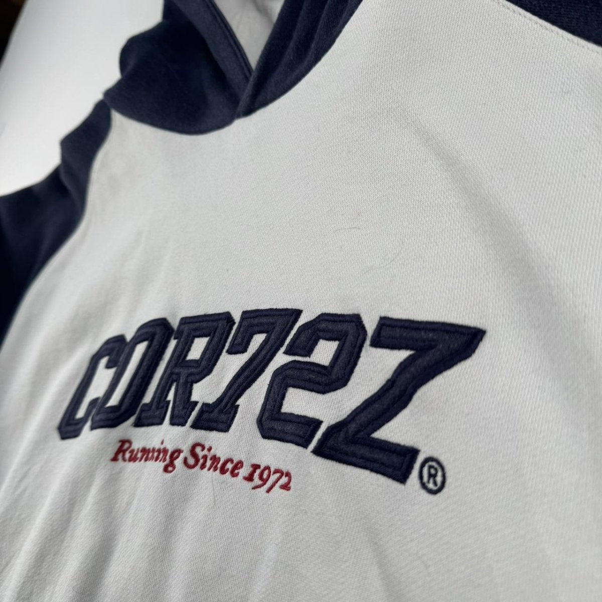 Nike 2000s Cortez Embroidered Womens Spellout Hoodie 10-12 - Threads Uncovered