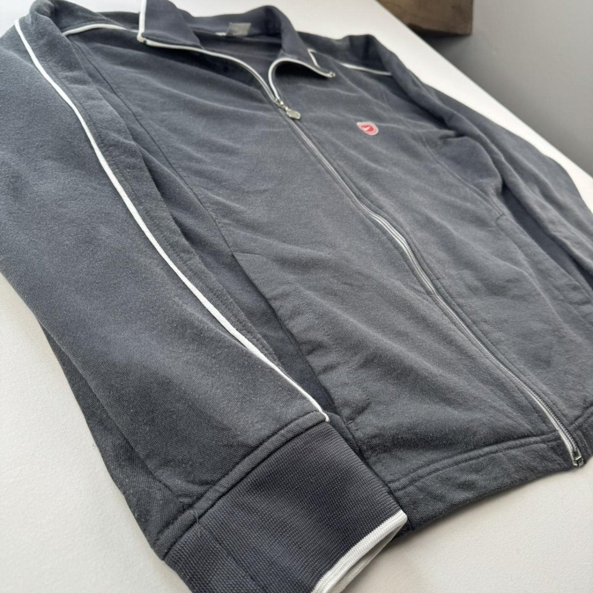 Nike 2000s Embroidered Cotton Track Jacket M - Threads Uncovered