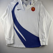 Nike 2007 France Rugby Long Sleeve Rugby Polo XL - Threads Uncovered
