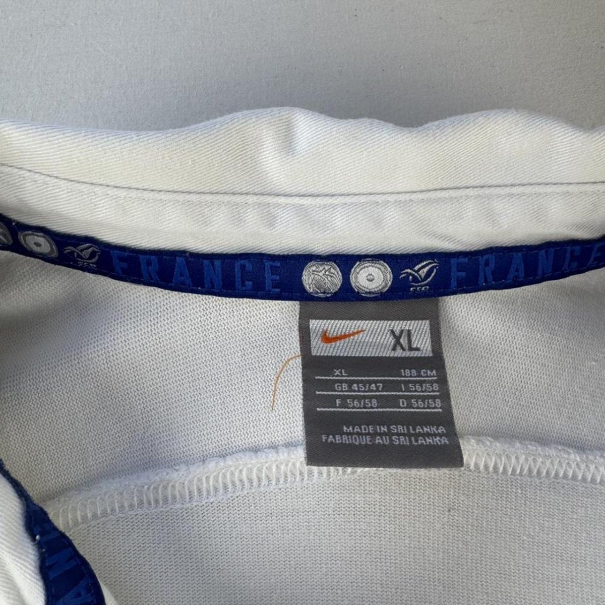 Nike 2007 France Rugby Long Sleeve Rugby Polo XL - Threads Uncovered
