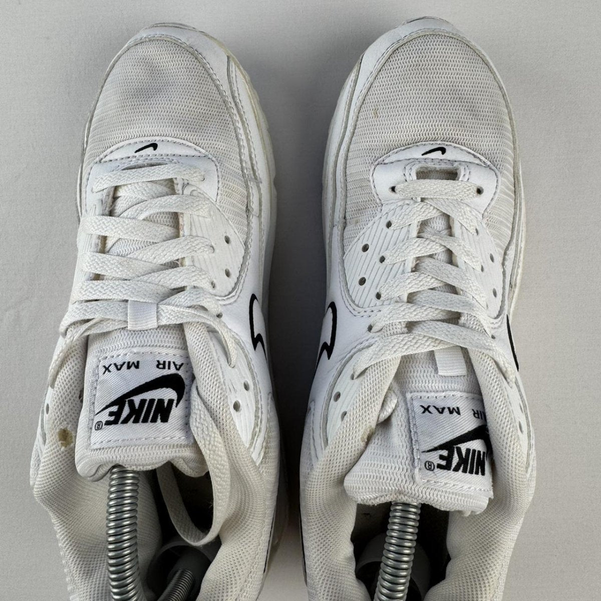 Nike Air Max 90s White Black UK8 - Threads Uncovered
