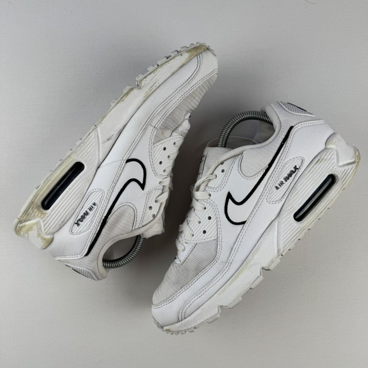 Nike Air Max 90s White Black UK8 - Threads Uncovered