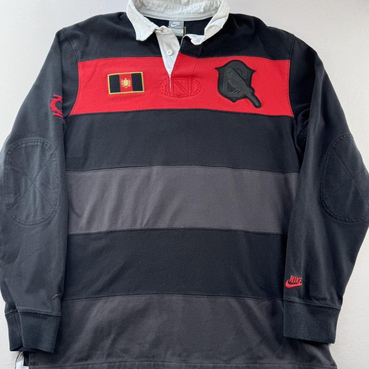 Nike Early 2000s Brazilian Thick Rugby Polo Shirt L - Threads Uncovered